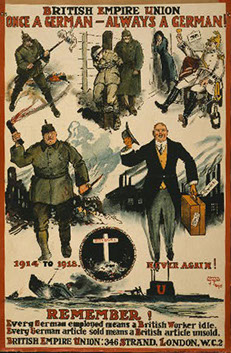 British Anti-German Employment Poster