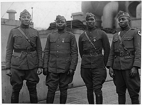 Officers of the United States Army's Segregated 366th Infantry Regiment