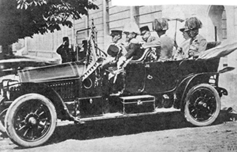 The Archduke's Motorcade Shortly Before the Assassination