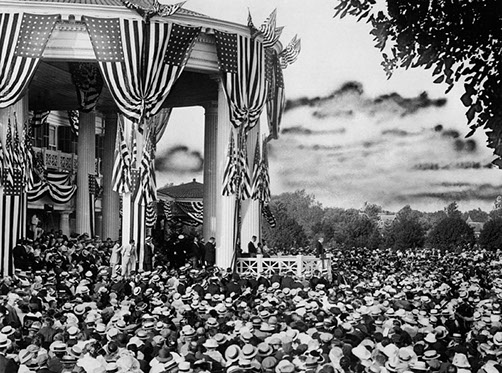 Woodrow Wilson Accepts the Democratic Party Nomination, 1916
